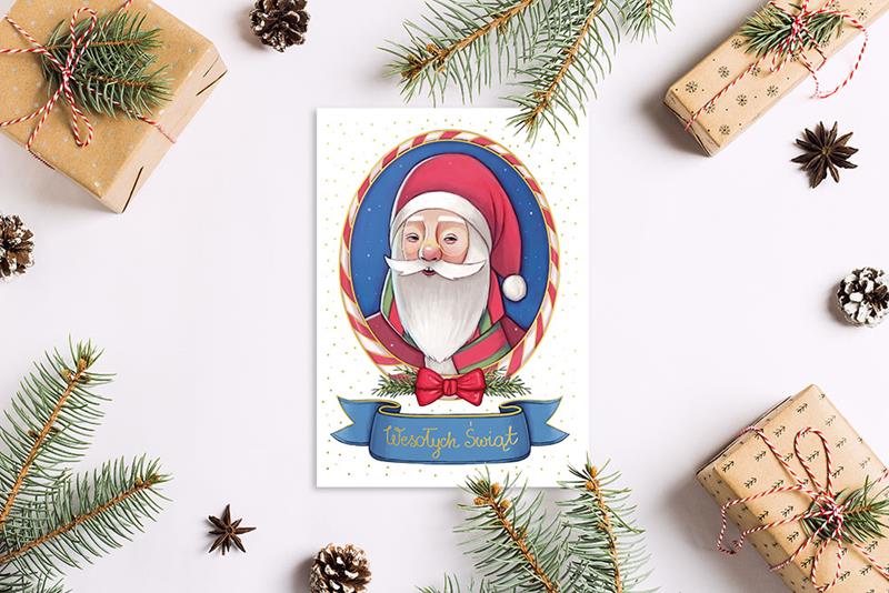 HENRY KARTKA OZDOBNA B6 BN MIKOŁAJK     GWIAZDKA