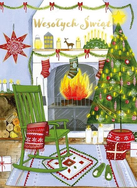 HENRY KARTKA OZDOBNA B6 BN KOMINEK      GWIAZDKA