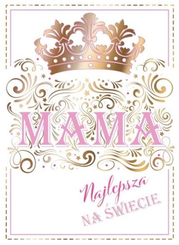 HENRY KARTKA OZDOBNA B6 MAMA PINK