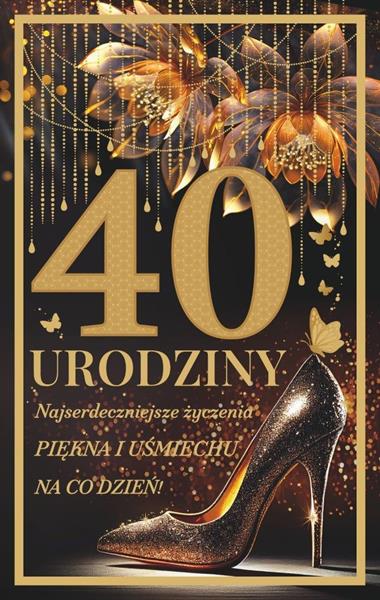 art nuvo kartka urodziny 40 uck 01 /10/