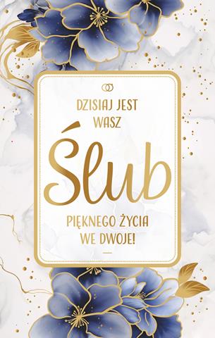 ART NUVO KARTKA OZDOBNA ŚLUB S-0401 /10/
