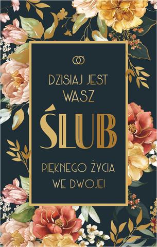 ART NUVO KARTKA OZDOBNA ŚLUB S-0404 /10/