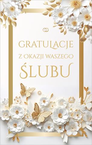 ART NUVO KARTKA OZDOBNA ŚLUB S-0405 /10/