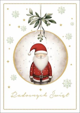 ART NUVO KARTKA B6 GWIAZDKA ZŁOCONO TŁOCZONY BN 6109 BN GWIAZDKA /10/