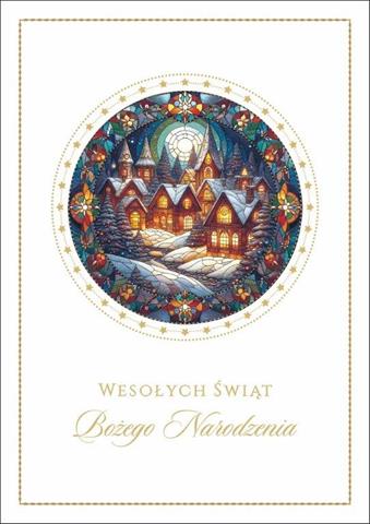 ART NUVO KARTKA GWIAZDKA ZŁOCONO TŁOCZONY BN 6114 BN GWIAZDKA /10/