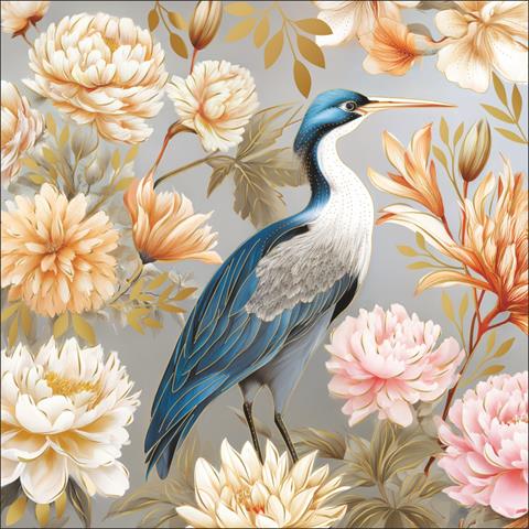 ART NUVO KARTKA KWIATY ZŁOCONA AF 29 /10