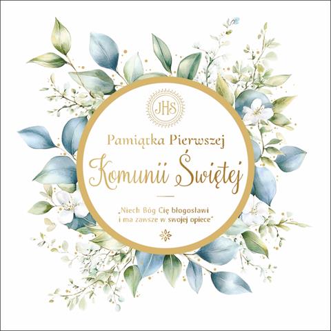 ART NUVO KARTKA KW KS 57 PAMIĄTKA KOMUNII /10/