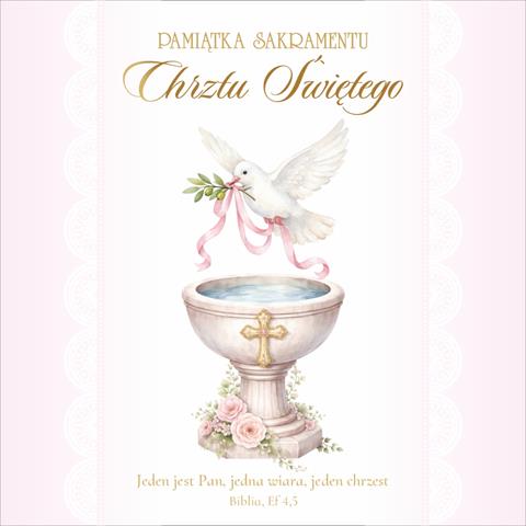 ART NUVO KARTKA OZDOBNA CHRZEST KW BB 0152 /10/
