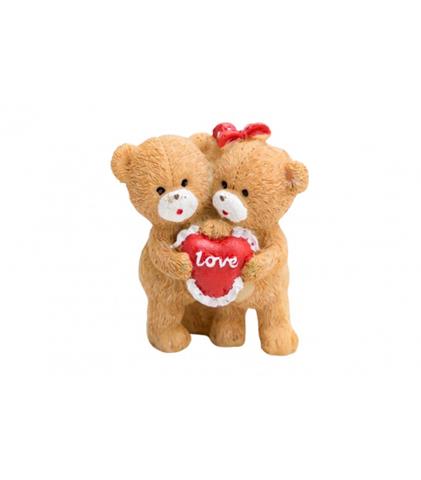 OZD. FIGURKA MISIE Z SERDUSZKIEM LUK-LR23-0107 WALENTYNKA