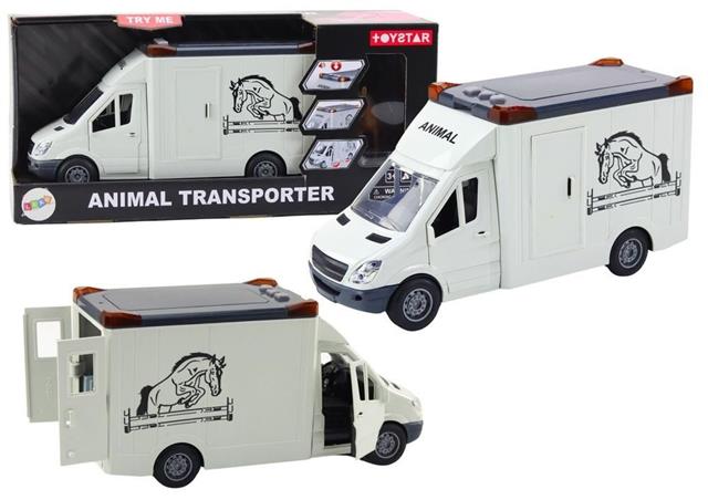 LEAN AUTO DO TRANSPORTU KONI BIAŁE ŚWIATŁO, DŹWIĘK