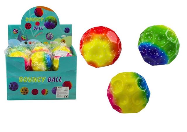 PIŁECZKA ŚWIECĄCA 9.5CM DO ODBIJANIA UGNIATANIA Z WGŁĘBIENIAMI  20795 LEAN