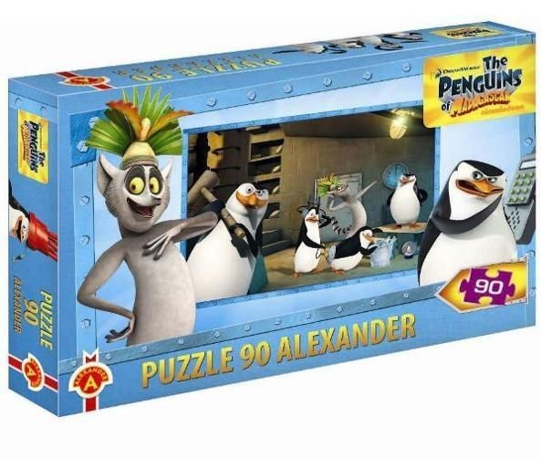 alexander puzzle 90 pingwiny z madagaskaru