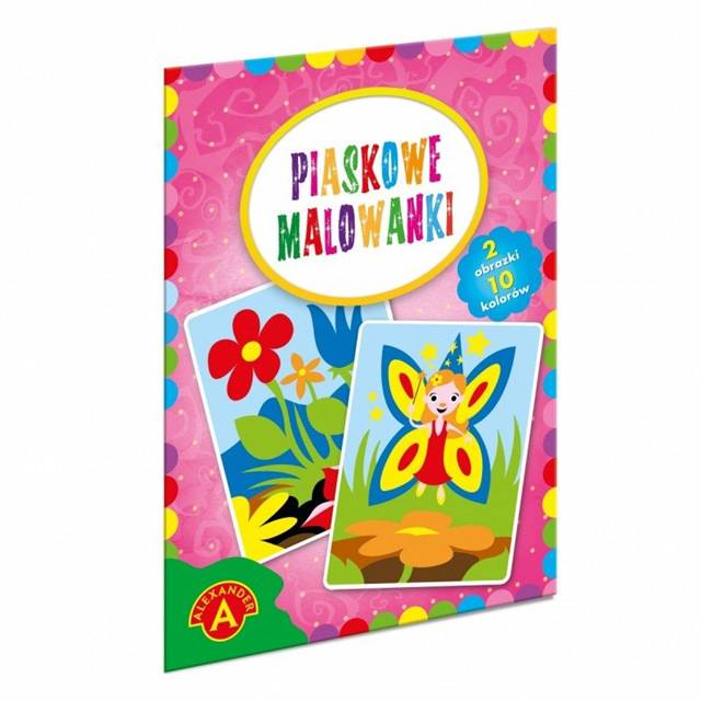 alexander piaskowa malowanka - wróżka, kwiaty