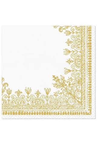 TETEaTETE SERWETKI 33X33 CM ORNAMENTAL FRAME GOLD A'20 PAW-TL126209