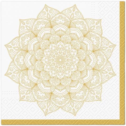 PAW-SERWETKI 33X33 CM MANDALA GOLDEN A'20 SDL146900