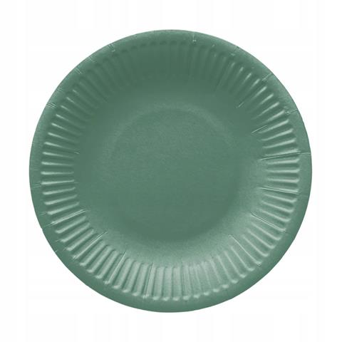 PAW-TALERZE PAPIEROWE 18CM 8SZT JEDNOKOLOROWE CIEMNO ZIELONE PPD8000716