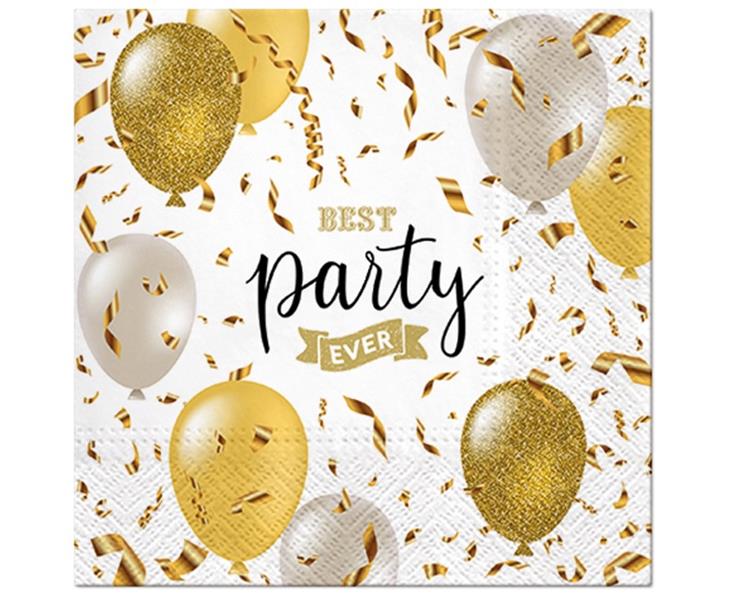 PAW-SERWETKI 33X33 CM ELEGANT BALLONS A'20 SDL150700