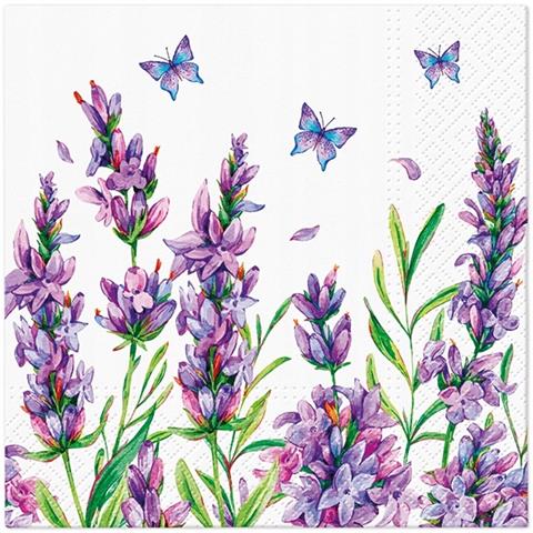 TETEaTETE SERWETKI 33X33 CM LAVENDER BUTTERFLY A'20 PAW-TL125200