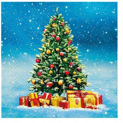 PAW-SERWETKI-BN 33X33CM CHRISTMAS TREE GIFTS A'20