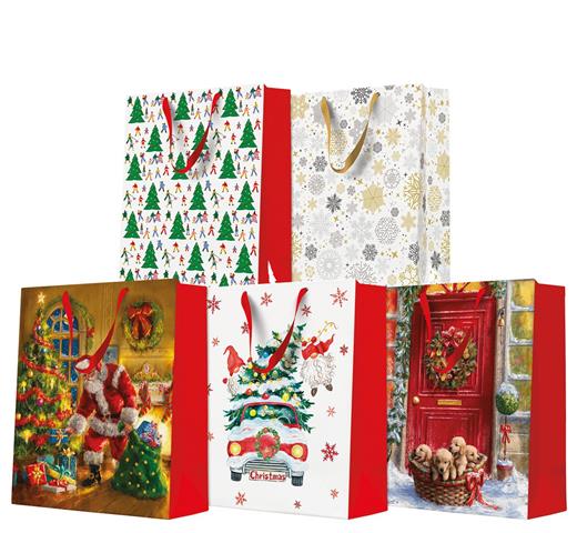 TORBA OZDOBNA 27*34*13cm PAW-AGB2016005 BN GWIAZDKA /10/