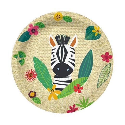 PAW-TALERZE PAPIEROWE 23CM 8SZT JUNGLE FRIENDS PPL8001100