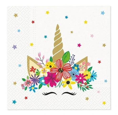 PAW-SERWETKI 33X33 CM UNICORN PARTY A'20 SDL139100