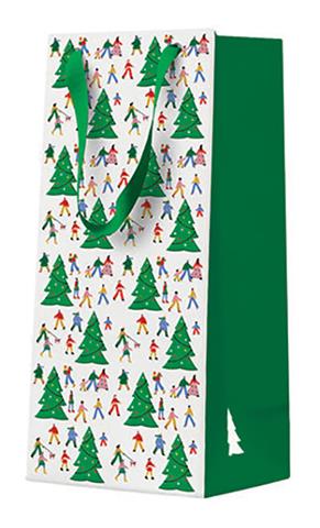 TORBA OZDOBNA 10*22*7CM CHRISTMAS HUSTLE,PAW-