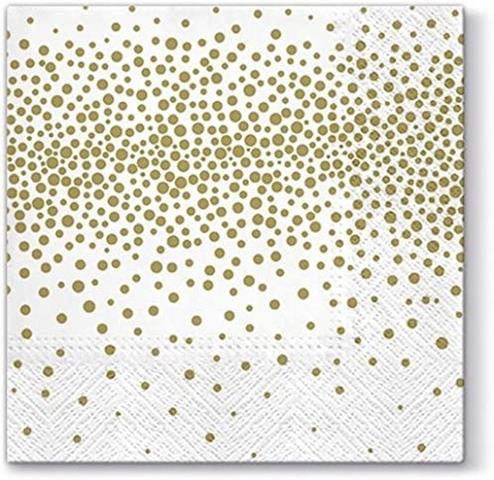 PAW-SERWETKI 33X33CM CONFETTI GOLD A'20