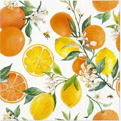 PAW-SERWETKI 33X33 CM CITRUS WITH BEES A'20 SDL135700