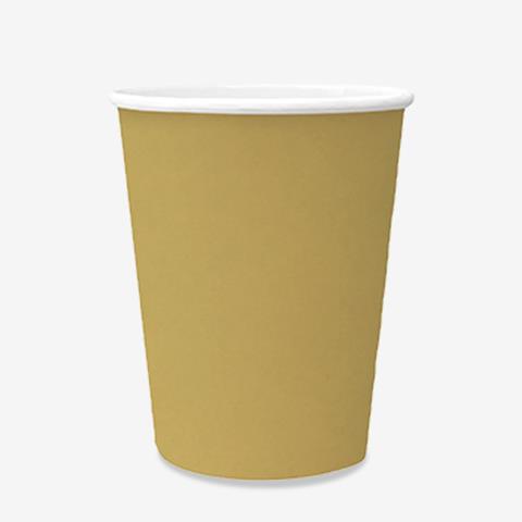 PAW-KUBKI PAPIEROWE 250ML 8SZT JEDNOKOLOROWE ZŁOTE PC8000709