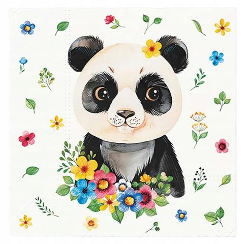 PAW-SERWETKI 33X33 CM FLOWER PANDA A'20 SDL136900