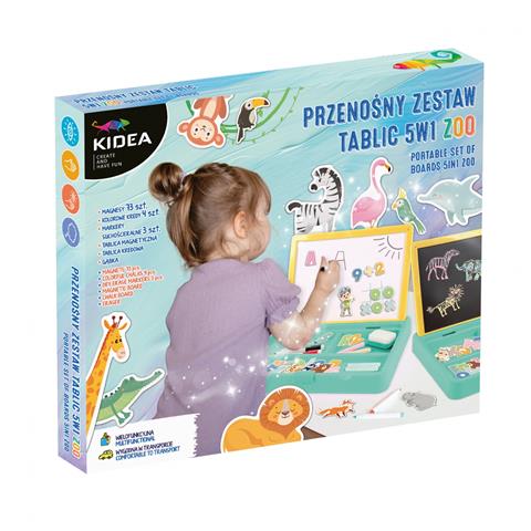 DERFORM ZESTAW PRZENOŚNYCH TABLIC 5W1,ZOOKIDEA