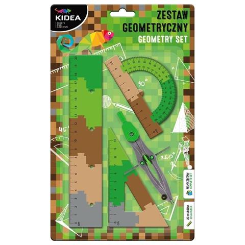 DERFORM ZESTAW GEOMETRYCZNY A PUZZLE    20CM 4 ELEMENTY KIDEA /12/