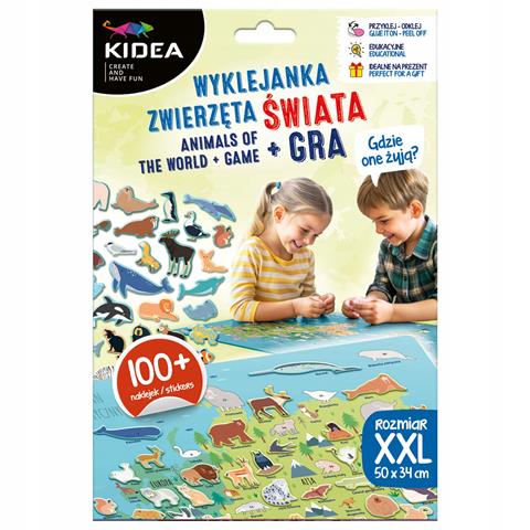 DERFORM WYKLEJANKA Z GRĄ GDZIE ONE ŻYJĄ ZWIERZĘTA ŚWIATA KIDEA /12/