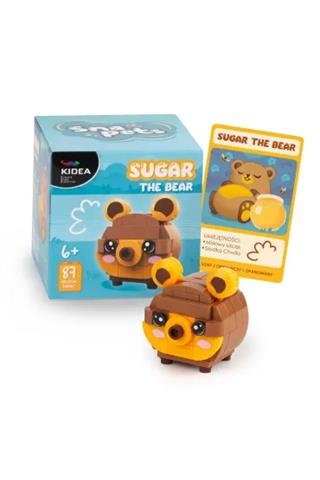 DERFORM KLOCKI SNAPETS MIŚ BRĄZOWY 87EL.KIDEA /6/