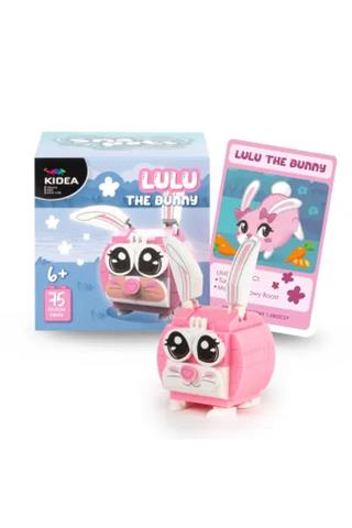 DERFORM KLOCKI SNAPETS KRÓLIK RÓŻOWY    75EL. KIDEA /6/