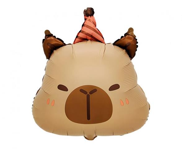 GODAN BALON FOLIOWY KAPIBARA URODZINOWA (GŁOWA) 48X38CM