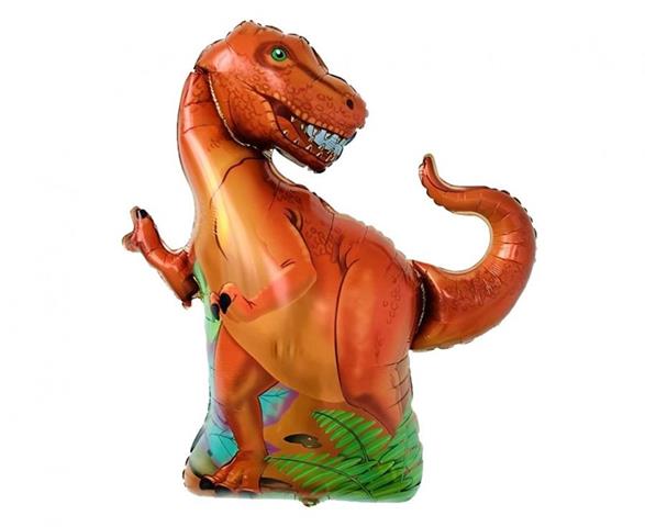GODAN BALON FOLIOWY DINOZAUR T-REX POMARAŃCZOWY 66X59CM