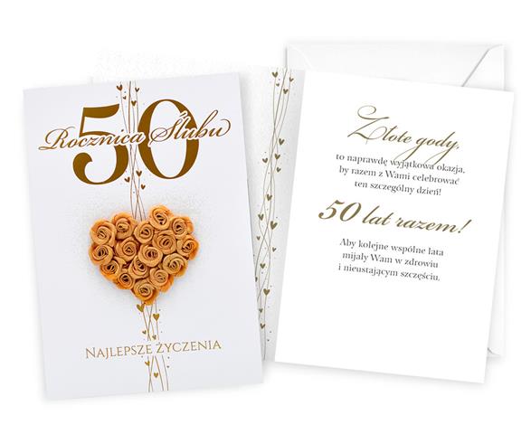 KUKARTKA KARNET OKOLICZNOŚCIOWY 50 ROCZNICA ŚLUBU DK-1236