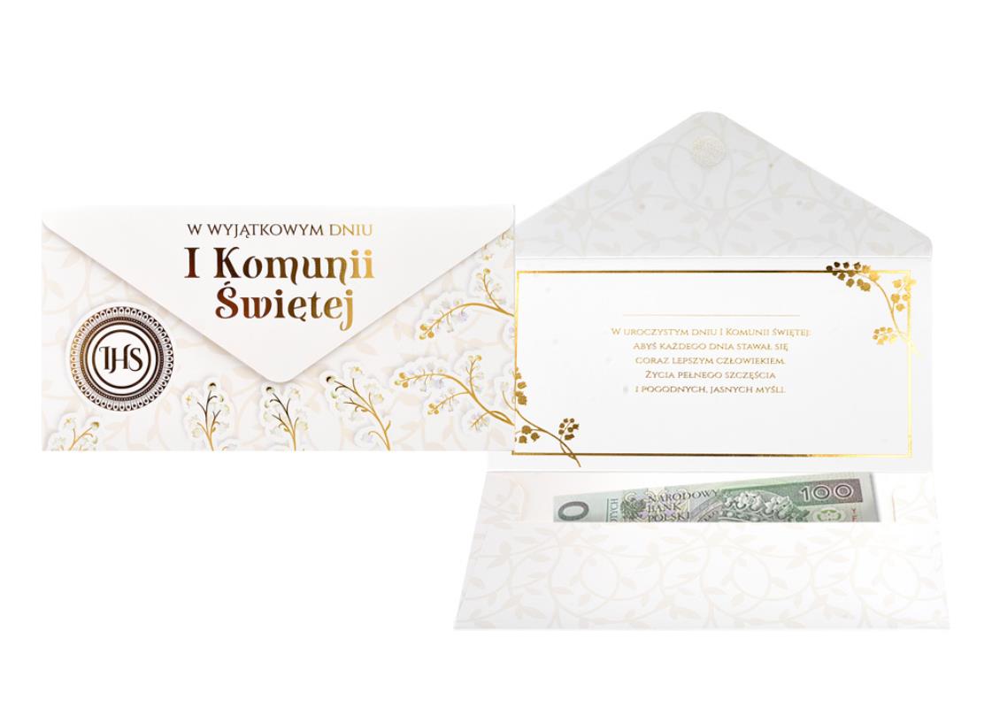 KUKARTKA KOPERTA PODARUNKOWA KOMUNIA    KOP-012