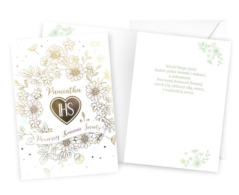 KUKARTKA KARTKA OZDOBNA KOMUNIA DK-1246