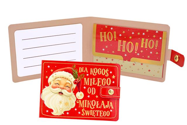 KUKARTKA PORTFELIK BN GWIAZDKA MIKOŁAJ  POR-020