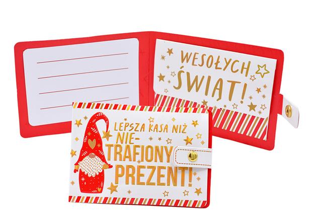 KUKARTKA PORTFELIK BN GWIAZDKA MIKOŁAJEKPOR-022