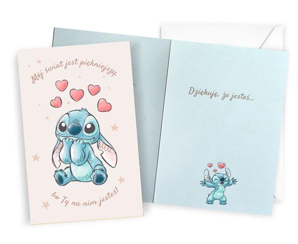 KUKARTKA KARTKA OZDOBNA URODZINY STITCH DHS-034