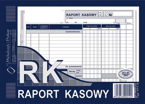 druk-411-3 raport kasowy a5 m&p