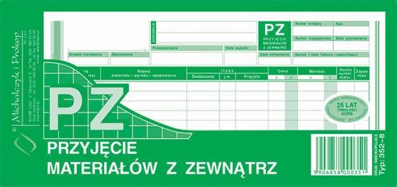 druk-352-8 pz przyjęcie mat.z zewnątrz  m&p