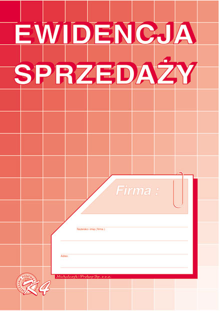 druk-k4 ewidencja sprzedaży /pion/      m&p