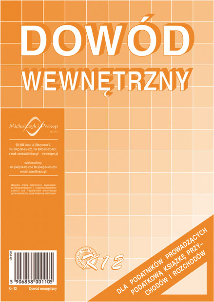 druk-k12 dowód wewnętrzny a-5           m&p