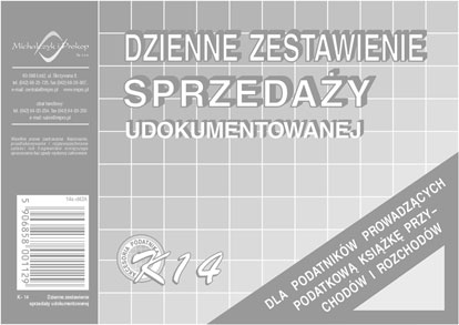 druk-k14 dzienne zestaw.sprz. księ.udok.m&p