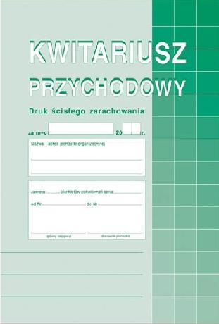 druk-400-3 kwitariusz przychodowy a5 m&p